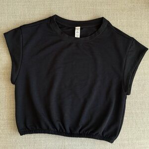 ALO Yoga Black Cropped Top
